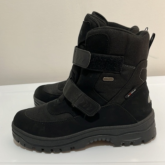 Attiba Black Tall Snow Boots Velcro Men’s 8 or Women’s 10 EU Size 43 Above Ankle - Picture 10 of 15
